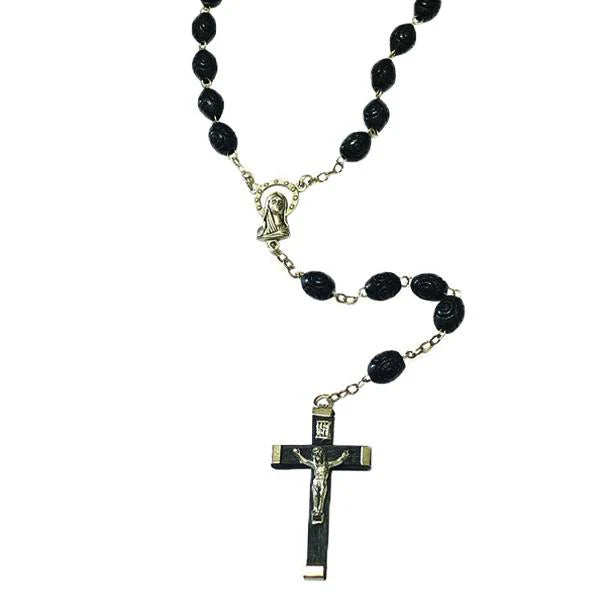 Wooden Rosary with Oval Beads (Color Variants)
