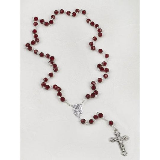 Divine Mercy Red Crystal Rosary