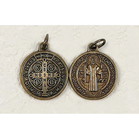 St. Benedict mini medal 1/2 inch