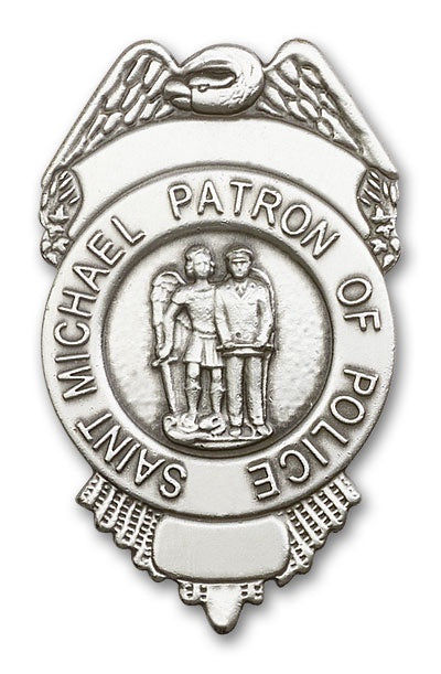 St. Michael Police Badge Visor Clip