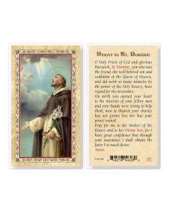 St. Dominic, Biography & Prayer Folder