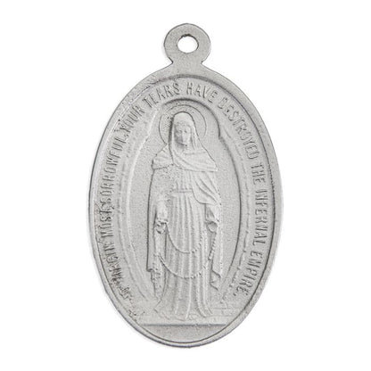 Our Lady of Tears Pewter Medal