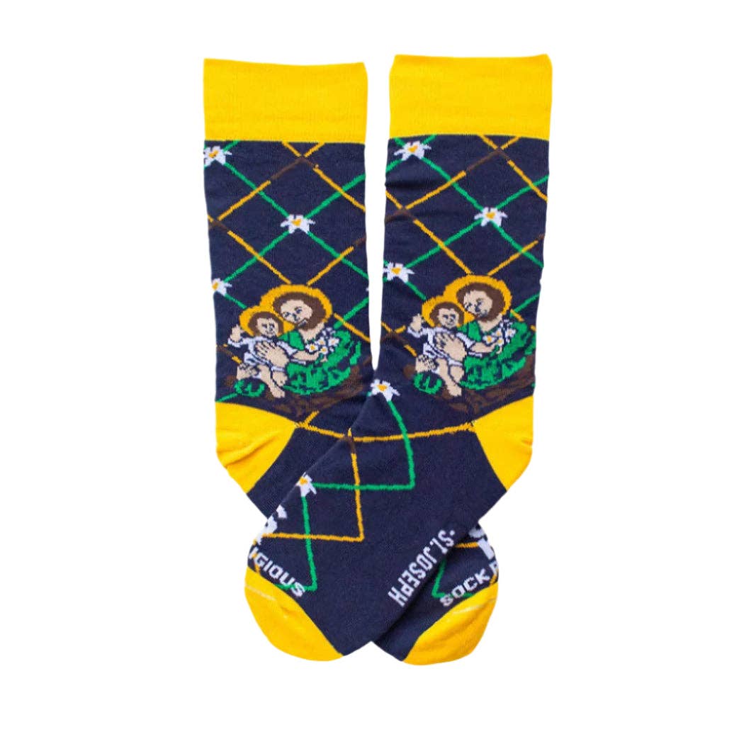 Religious Themed Socks, Kids-Adult Size (Many Variants)