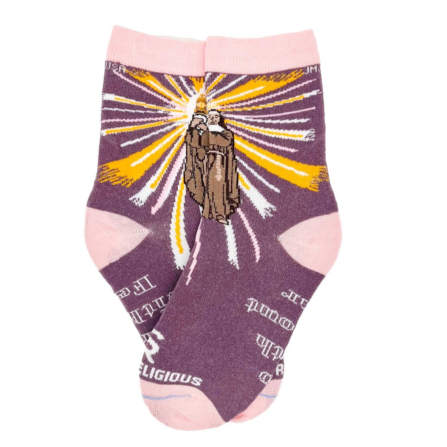 Religious Themed Socks, Kids-Adult Size (Many Variants)