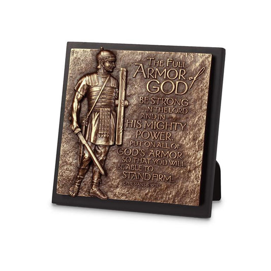 "The Full Of Armor Of God" Sculpture Tabletop Plaque