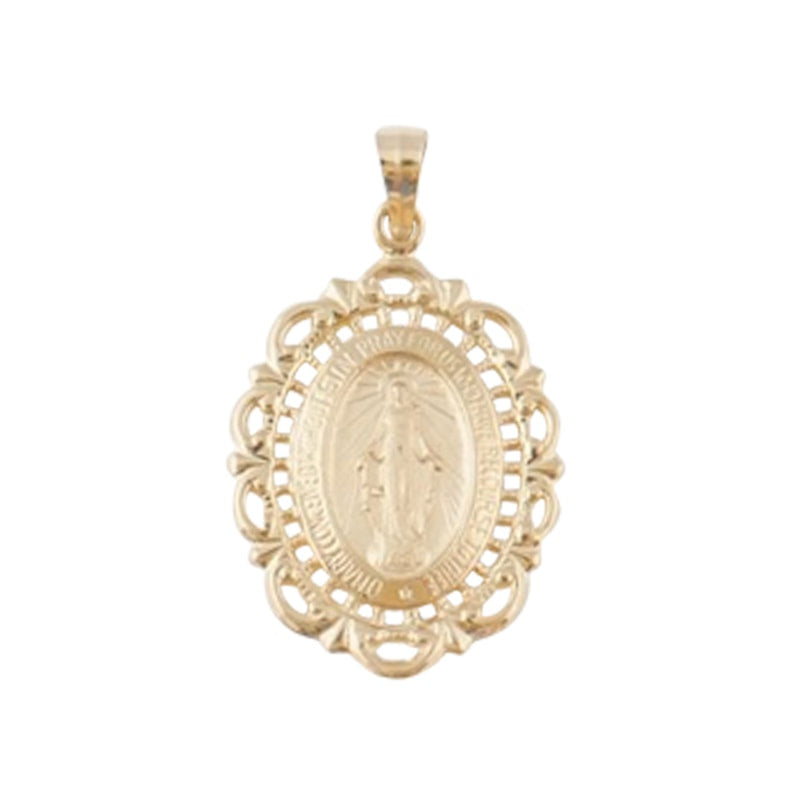 Miraculous Medal 14KT Gold Fancy Style