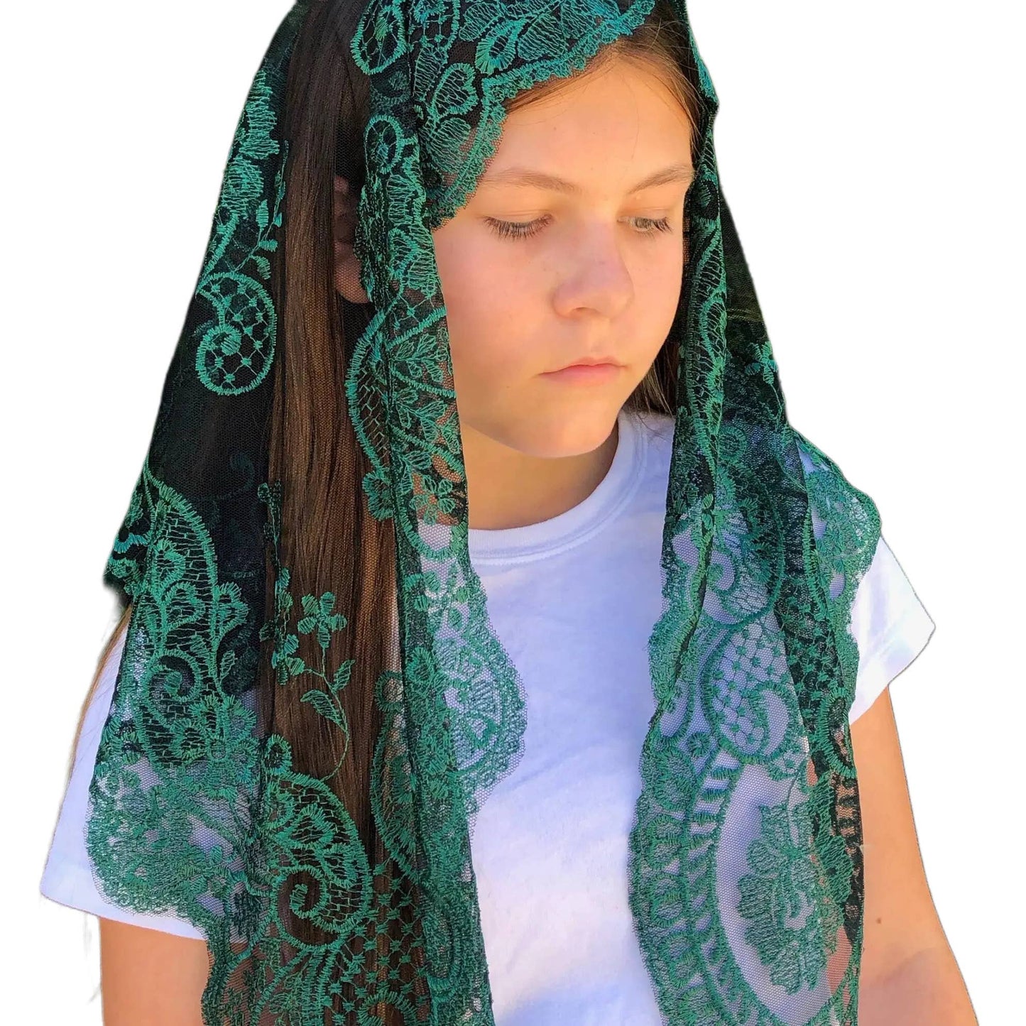 St. Catalina Thomas, Church Veil - GREEN