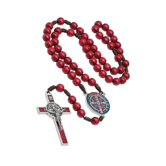 St. Benedict Red Rosary