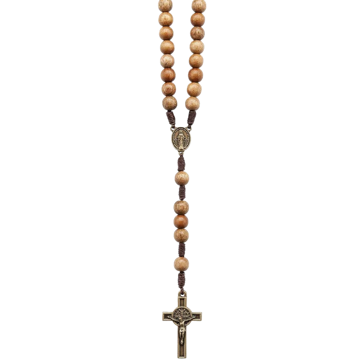 Imbuia, Brazilian Walnut Beaded Rosary