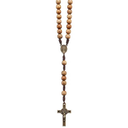 Imbuia, Brazilian Walnut Beaded Rosary