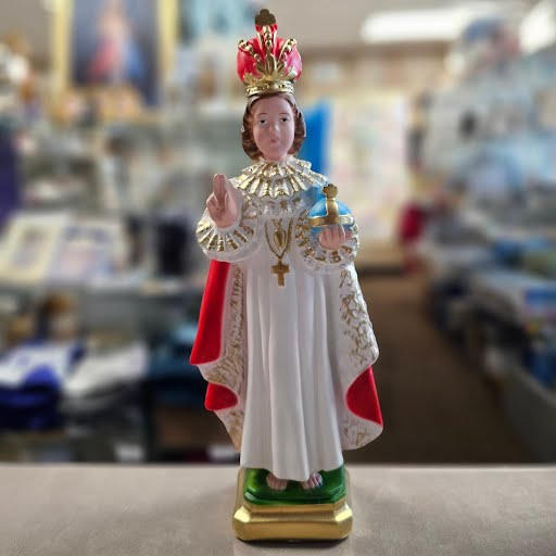 Infant of Prague - Italian 12" Statue (Cloth Gown Options)