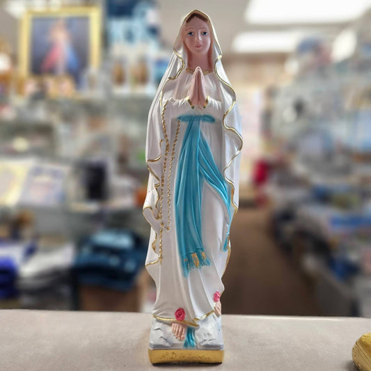 Our Lady of Lourdes, Italian 12" Statue