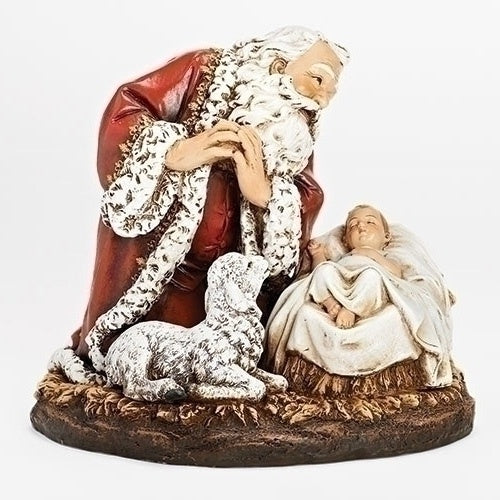 8" Kneeling Santa Figure