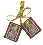 PURPLE WOOL ST. JOSEPH SCAPULAR