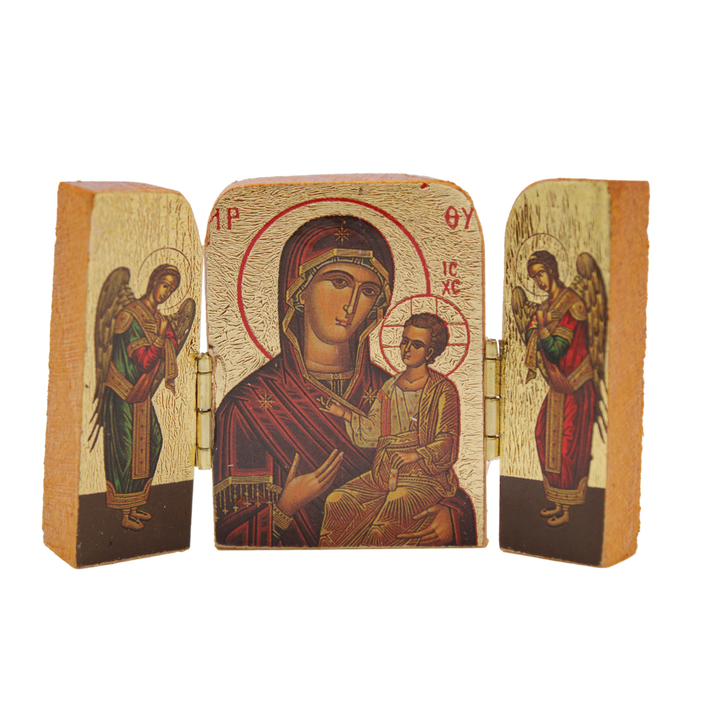 The Virgin Curative of the Good Way Greek Icon Triptych – St. Anthony's ...