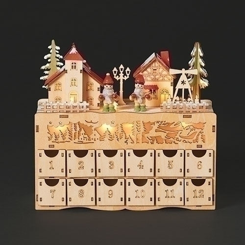 Light up Advent Calendar, Countdown to Christmas Drawers