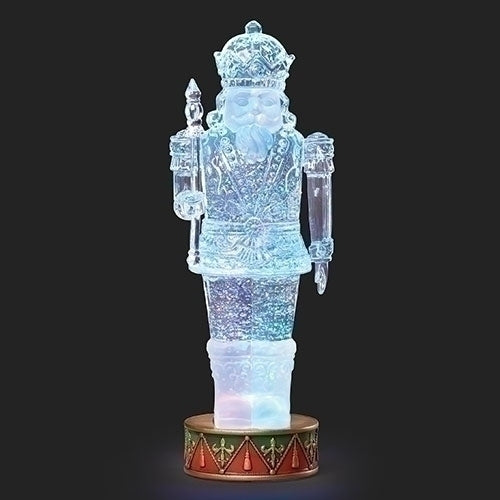 12.5" Lighted Swirl Nutcracker on a Drum Base
