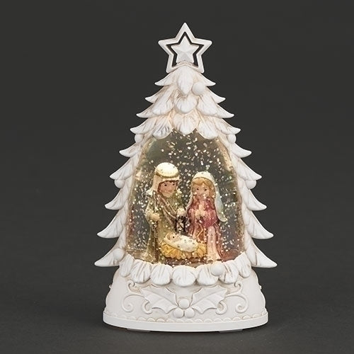 6"H LIGHTED HOLY FAMILY SHIMMERING MERRY LITES