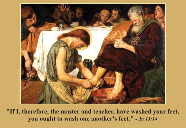 Corporal Works of Mercy and Spiritual Works of Mercy Holy Card