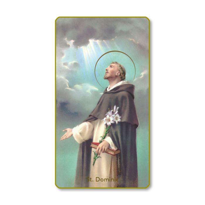 St. Dominic Holy Card