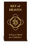 Key of Heaven a prayer book for Catholics in brown flexible cover