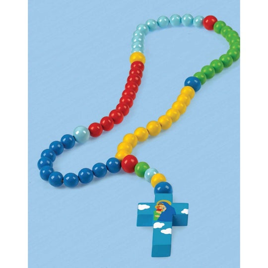 My First Rosary Multicolored Wood Beads for Kids