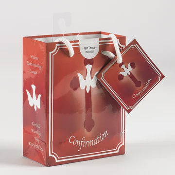 Confirmation Gift Bags, Dove with Cross