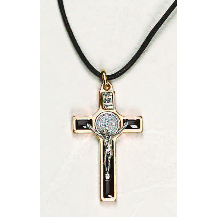 Saint Benedict Enameled Cross