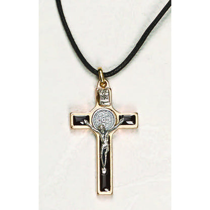 Saint Benedict Enameled Cross