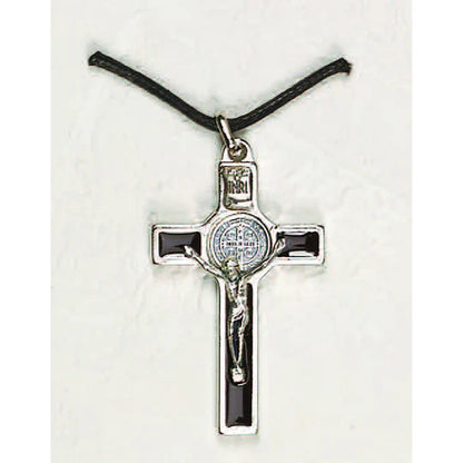 Saint Benedict Enameled Cross