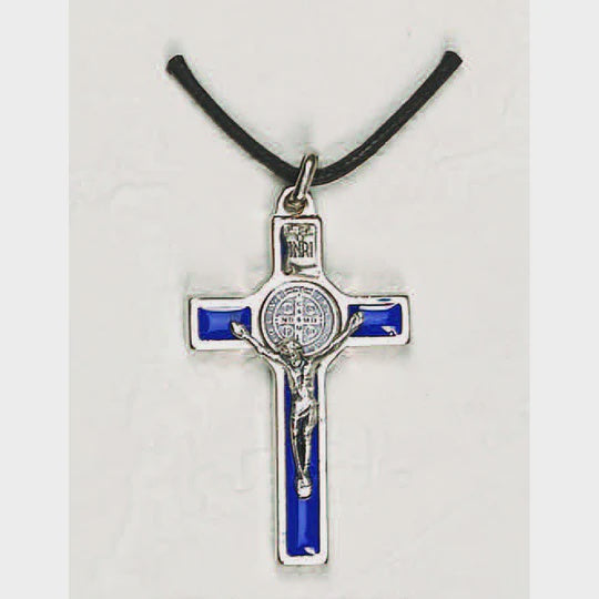 Saint Benedict Enameled Cross