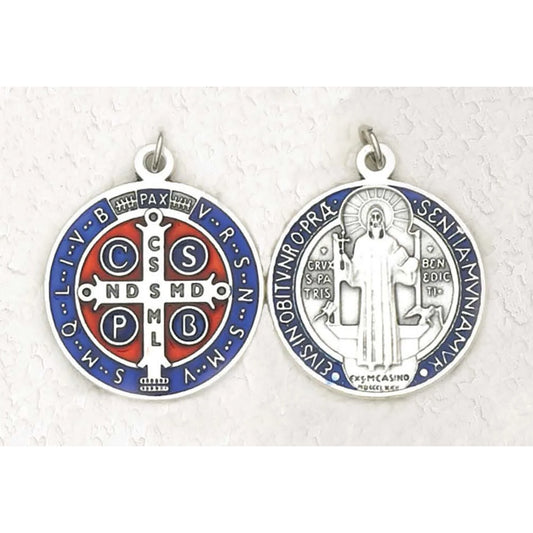 St. Benedict 1-3/4" with Color Enamel