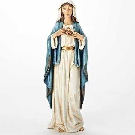 Immaculate Heart of Mary Figure, Renaissance Collection  - 17.25"