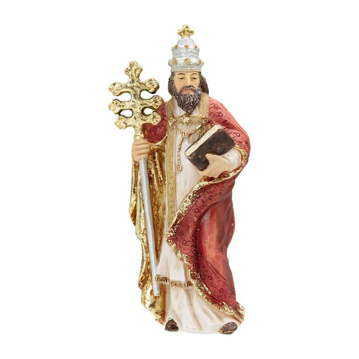 St. Gregory the Great 4" Statue With Holy Card