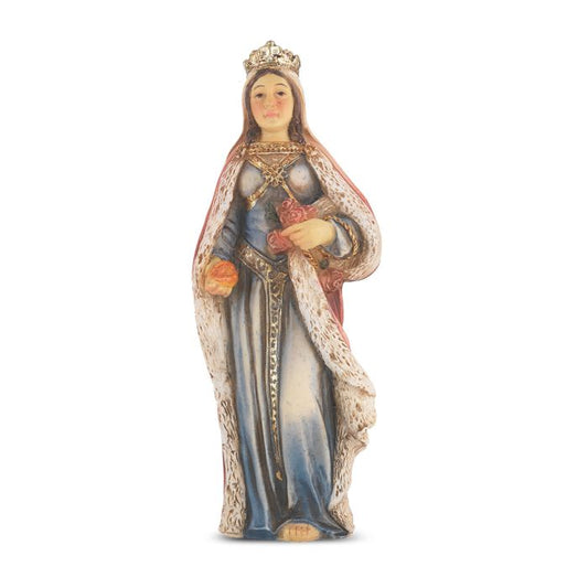 St. Elizabeth Of Hungary 4 inch Statue with Holy Card