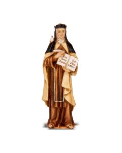 St. Teresa of Avila 4" Statue and Holy Card