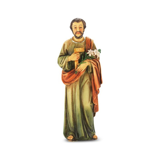 St. Joseph The Worker 4" Statue with Holy Card