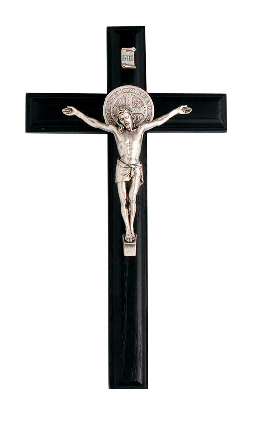 9 inch Black St. Benedict crucifix