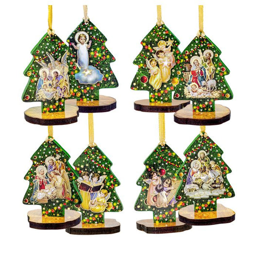 3" Christmas Tree Ornaments Nativity - Assorted Style