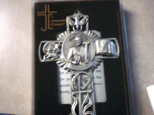 St. Justin Pewter Cross