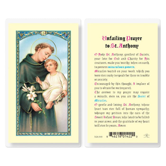 St. Anthony of Padua Holy Card