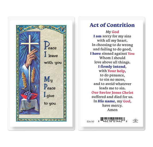 Act of Contrition Holy Card