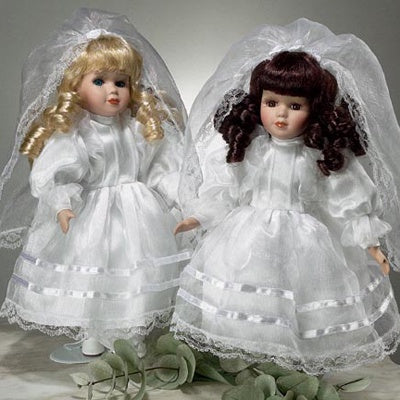 First Communion Porcelain Doll Blonde