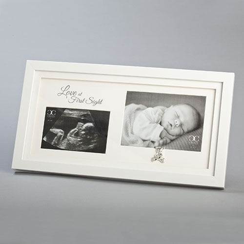 "Love At First Sight" Baby Double Photo Frame