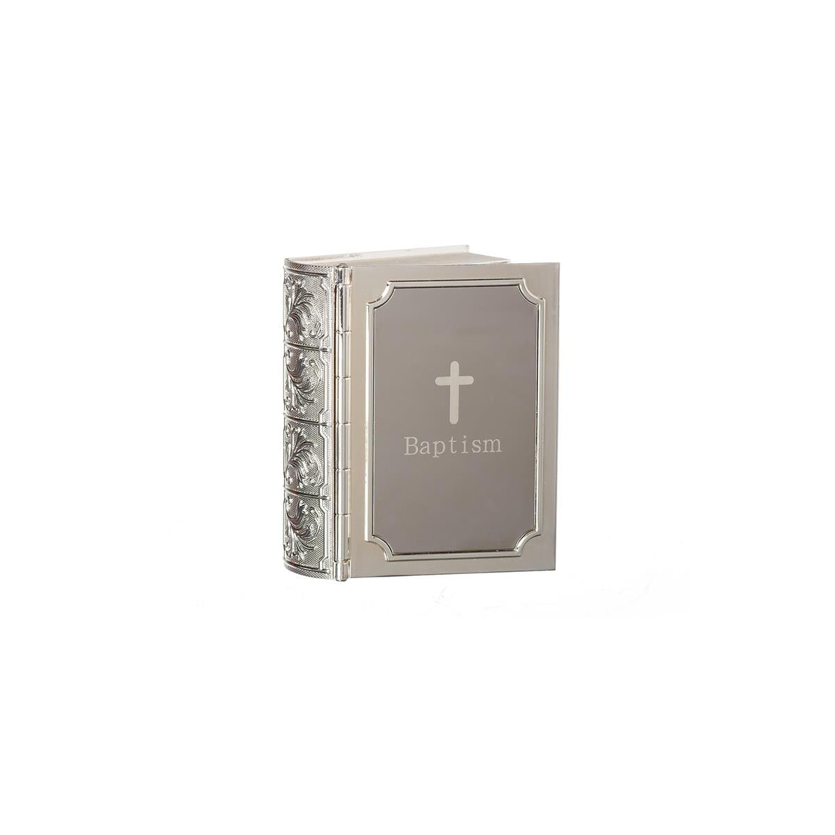 Baptism Keepsake Box, Bible Style - 3.5"