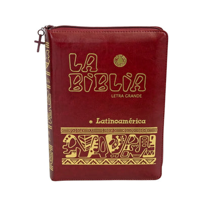 La Biblia Latinoamérica de Lujo, Letra Grande, Imitación piel, Cierre e Índice