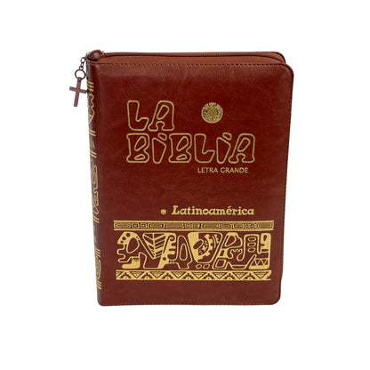La Biblia Latinoamérica de Lujo, Letra Grande, Imitación piel, Cierre e Índice