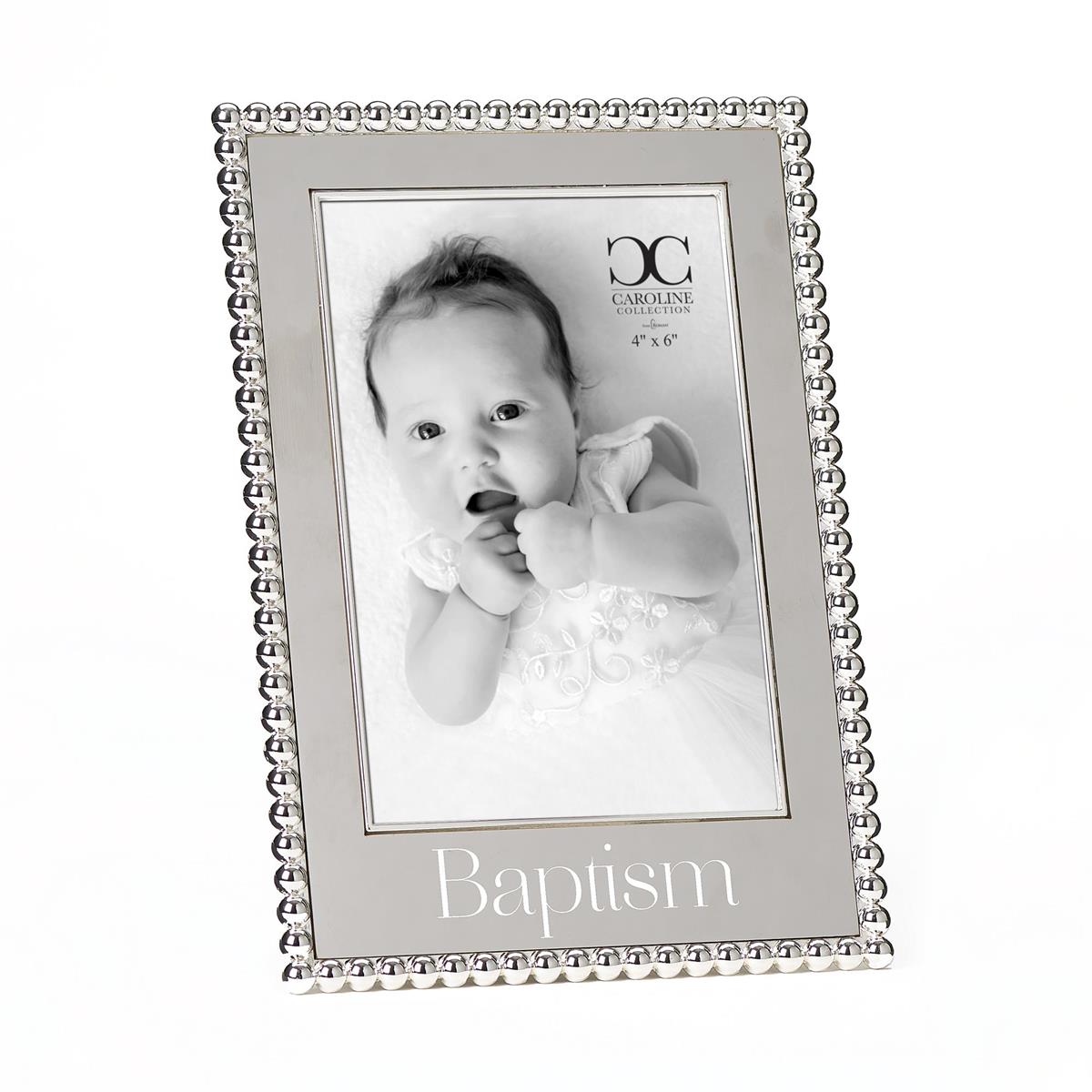 Decorative Silver Tone Baptism Frame