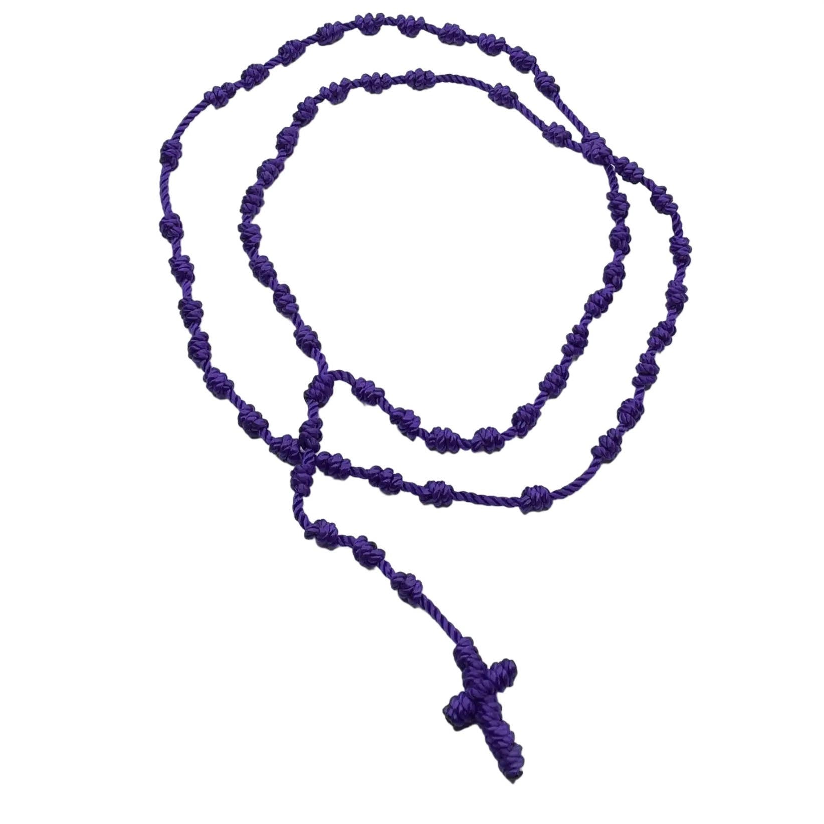 Holy Mass Rope Purple Rope Rosary – St. Anthony's Catholic Gift Shop