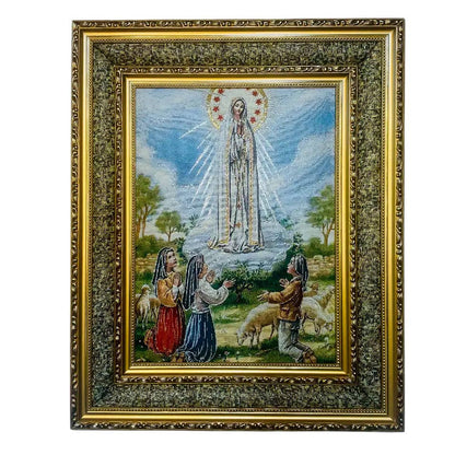 Lady of Fatima Double Padded Framed Image - 21"